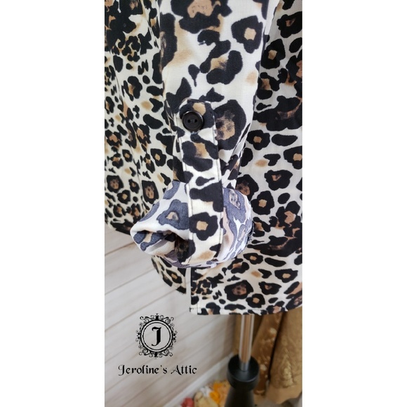 Leopard Print Button Down - Picture 5 of 6